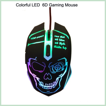 10% de desconto Cool Design Colorful 6D LED Wired Optical Gaming Mouse (M-65)